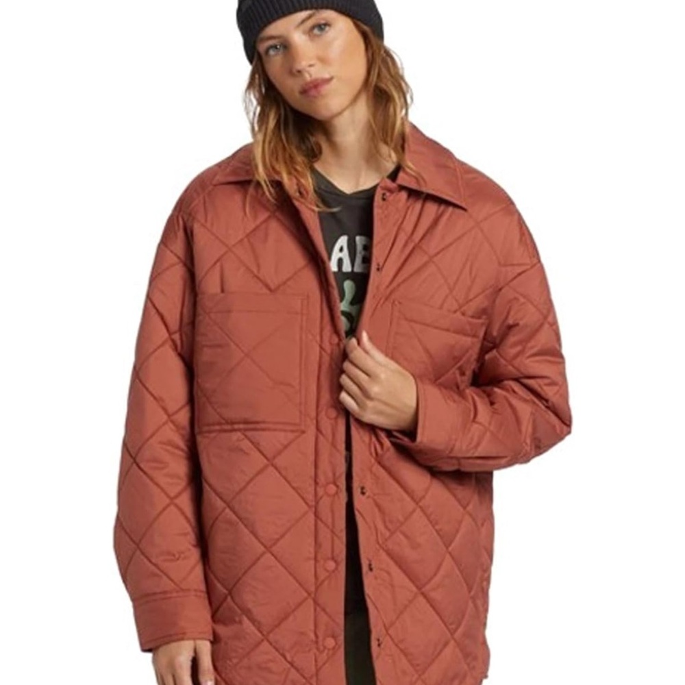 Billabong Women's Transport Shacket Snap Front Overshirt Jacket